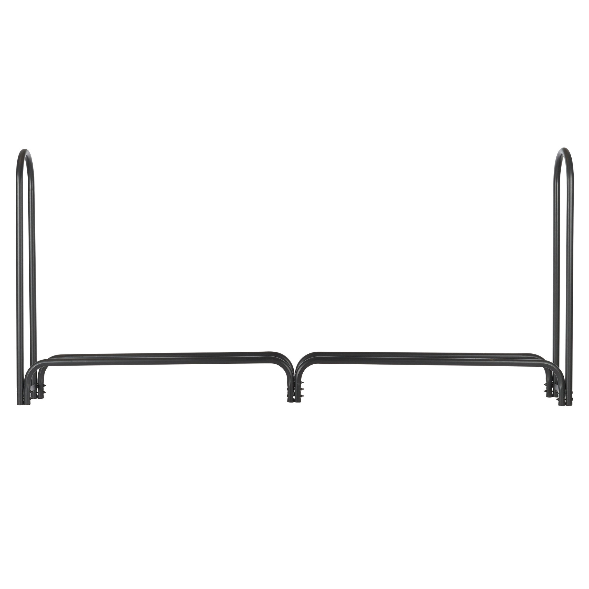 Shelter Extra Large Log Rack - 96in., Iron, Black, Heavy-Duty Steel, Weatherproof, Model# SLRXL